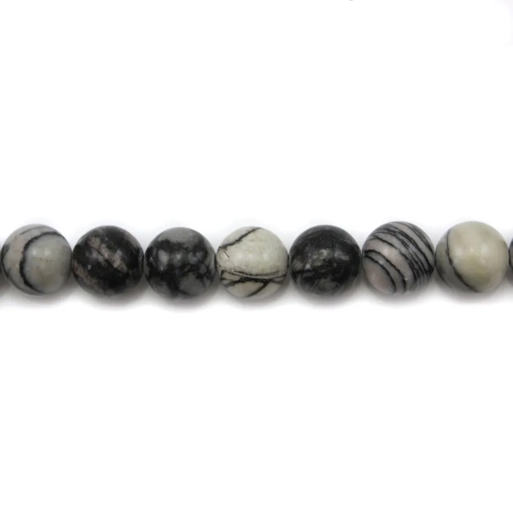 Jaspe picasso matte ronde 10mm x 10pcs