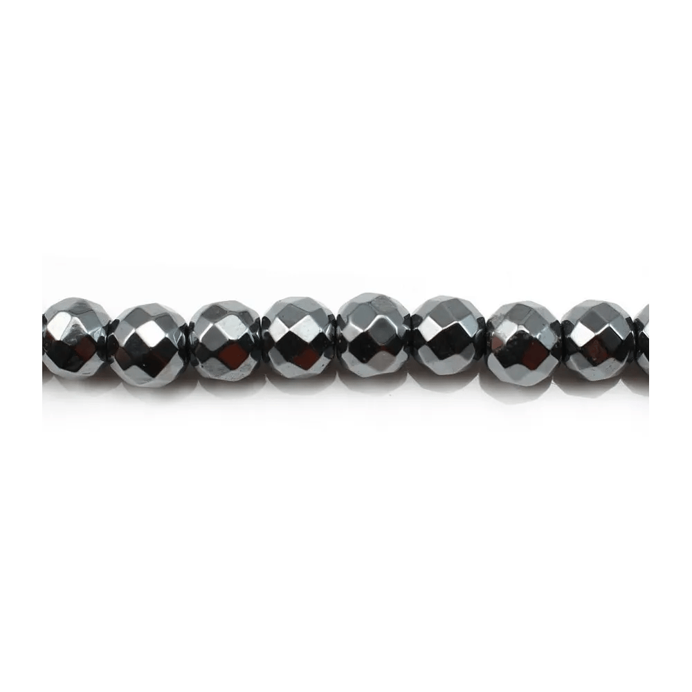 Hematite Faceted Round 4mm x 20 pcs