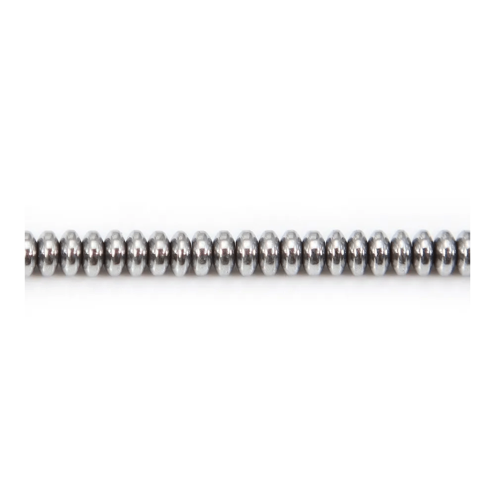 Hématite argenté rondelle 2x4mm x 40cm 