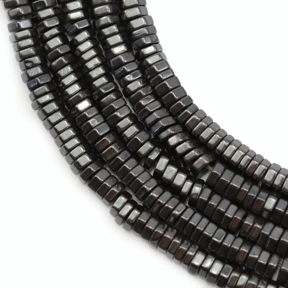 Hématite écrou 3x1mm x 40cm