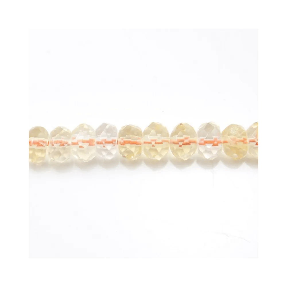 Citrine Rondelle Facette 5x8mm B x 40cm