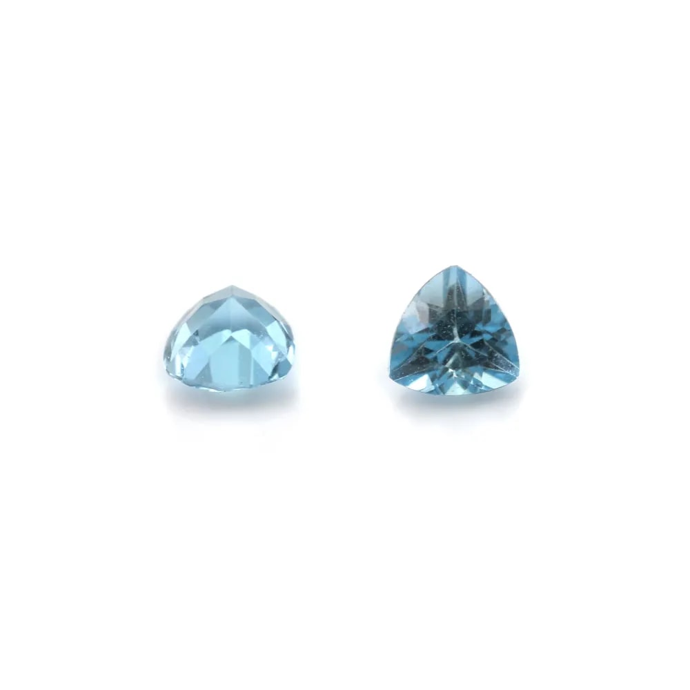 Topaze à sertir, taille trillion 4mm x 1pc