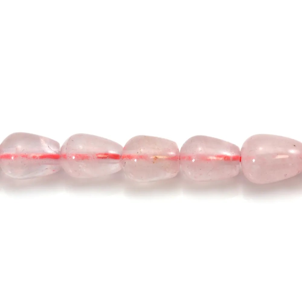 Quartz rose goutte 6x8mm x 6pcs