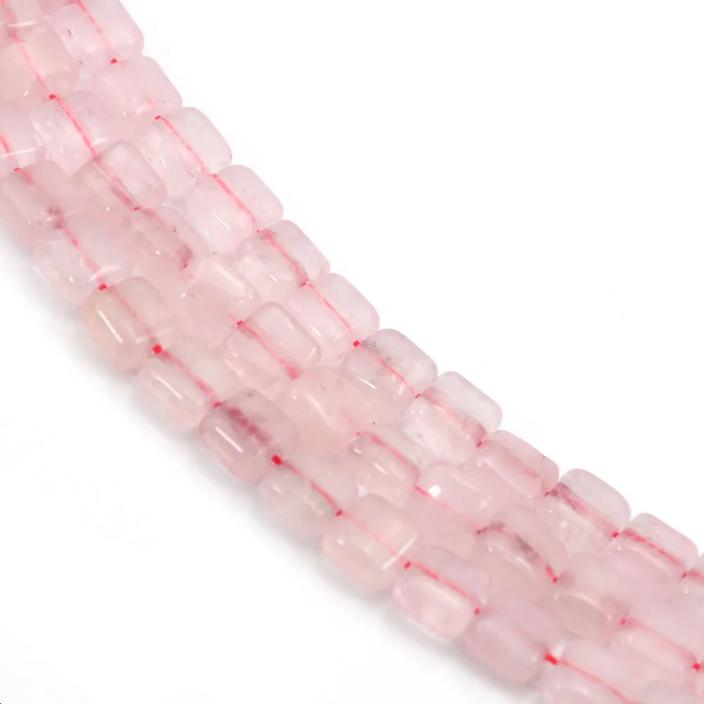 Cuarzo rosa cuadrado 8mm x 39cm