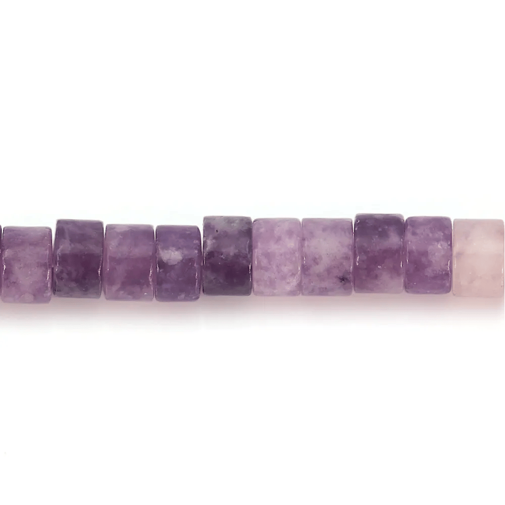 Lepidolita Heishi 2.5x4mm x 39cm