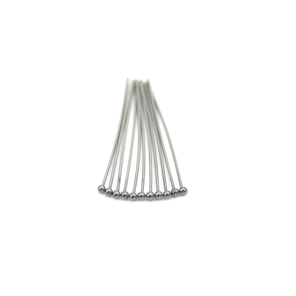 Pregos de cabeça de bola 35x0,6mm Aço inoxidável x 20pcs