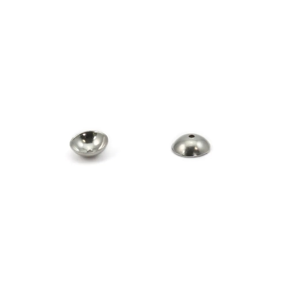 Coupelle lisse 5mm en Acier Inox x 10pcs