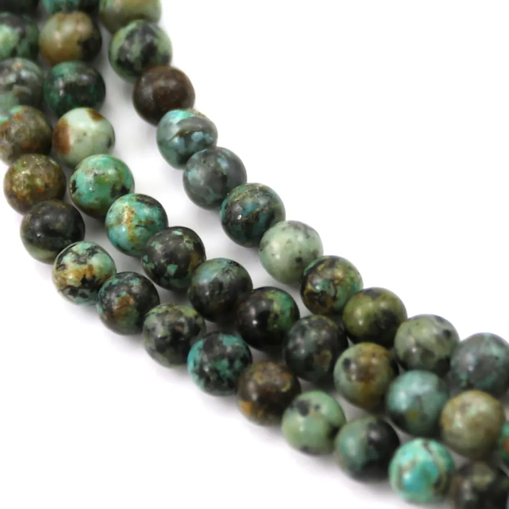 Turquoise africaine ronde 6mm x 40cm