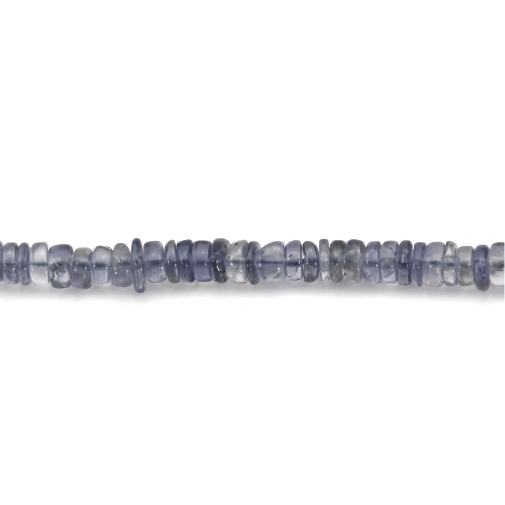 Cordierite (Iolite) roundel heishi 5-6mm x 41cm