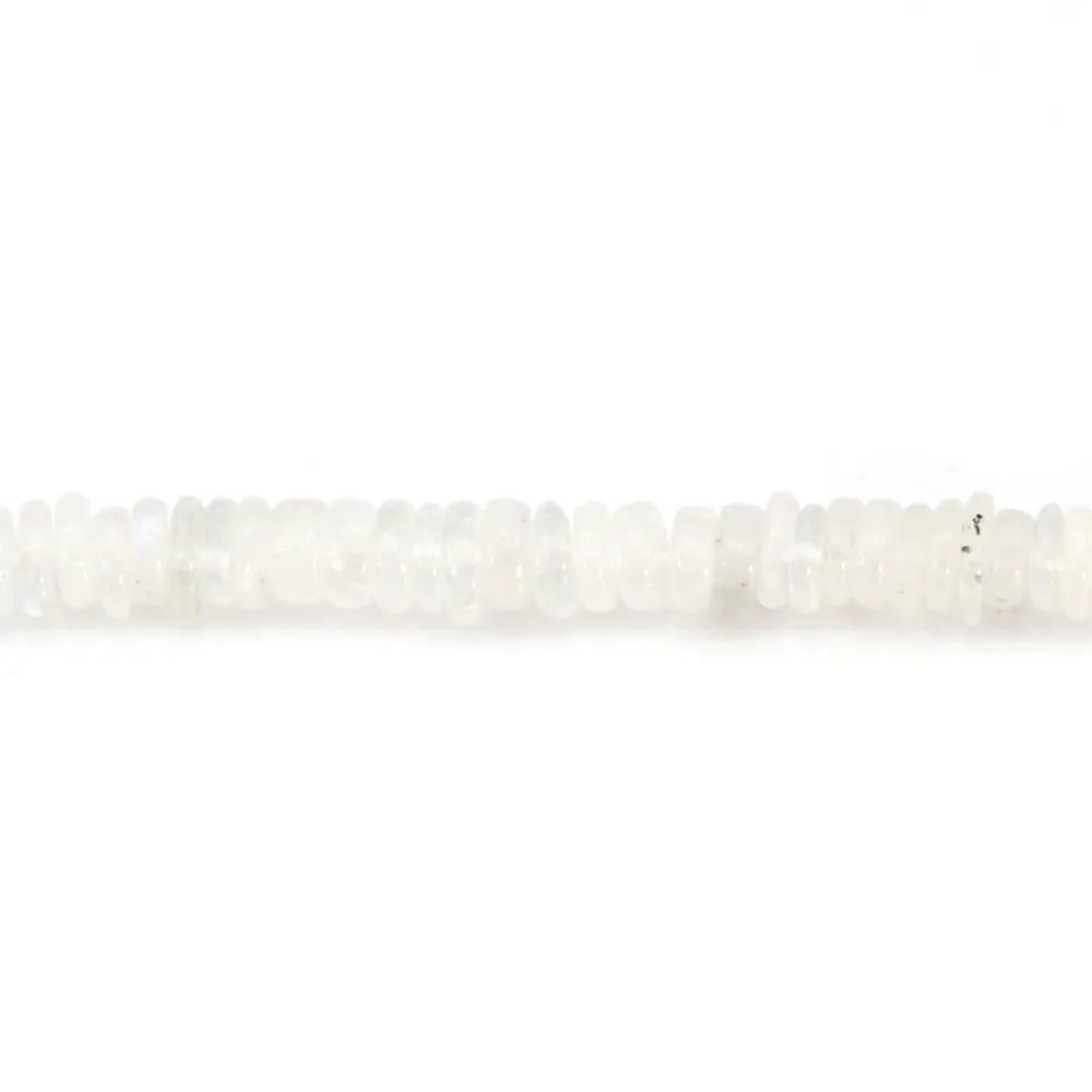 Pierre de lune rondelle heishi 4-5mm x 41cm
