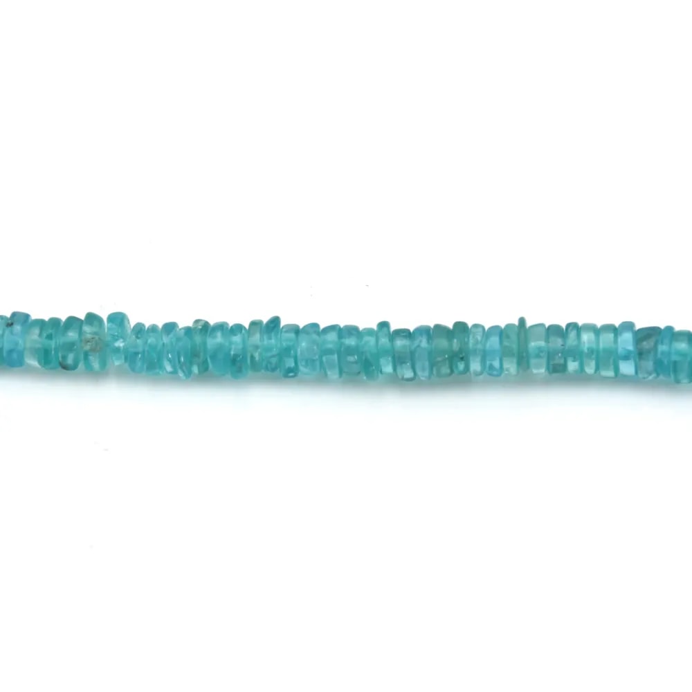 Apatite roundel heishi 3-5mm x 41cm