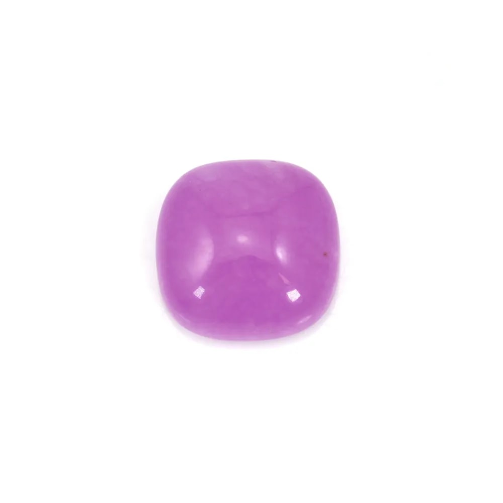 Cabochon agate teinté violet carré 8mm x 4pcs