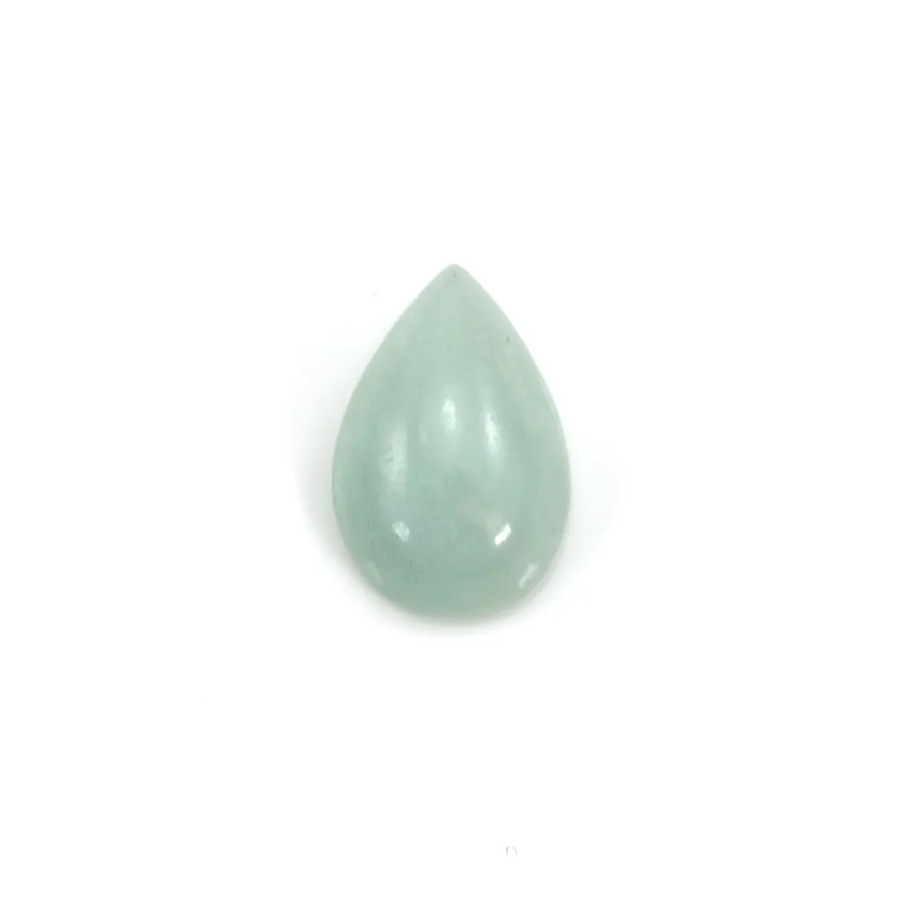 Cabochon bleu d'amazonite, de forme goutte, 6x9mm x 4pcs