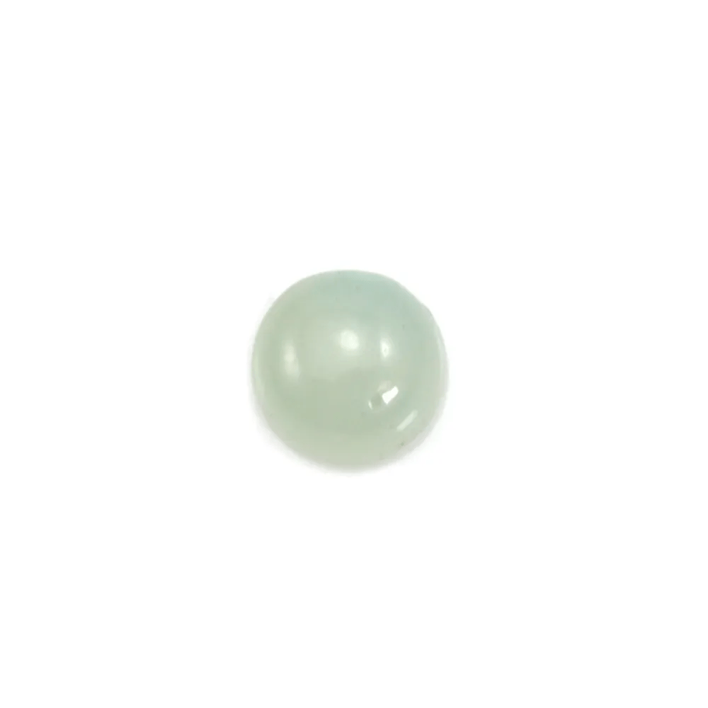 Cabochon bleu d'amazonite, de forme ronde, 4mm x 4pcs