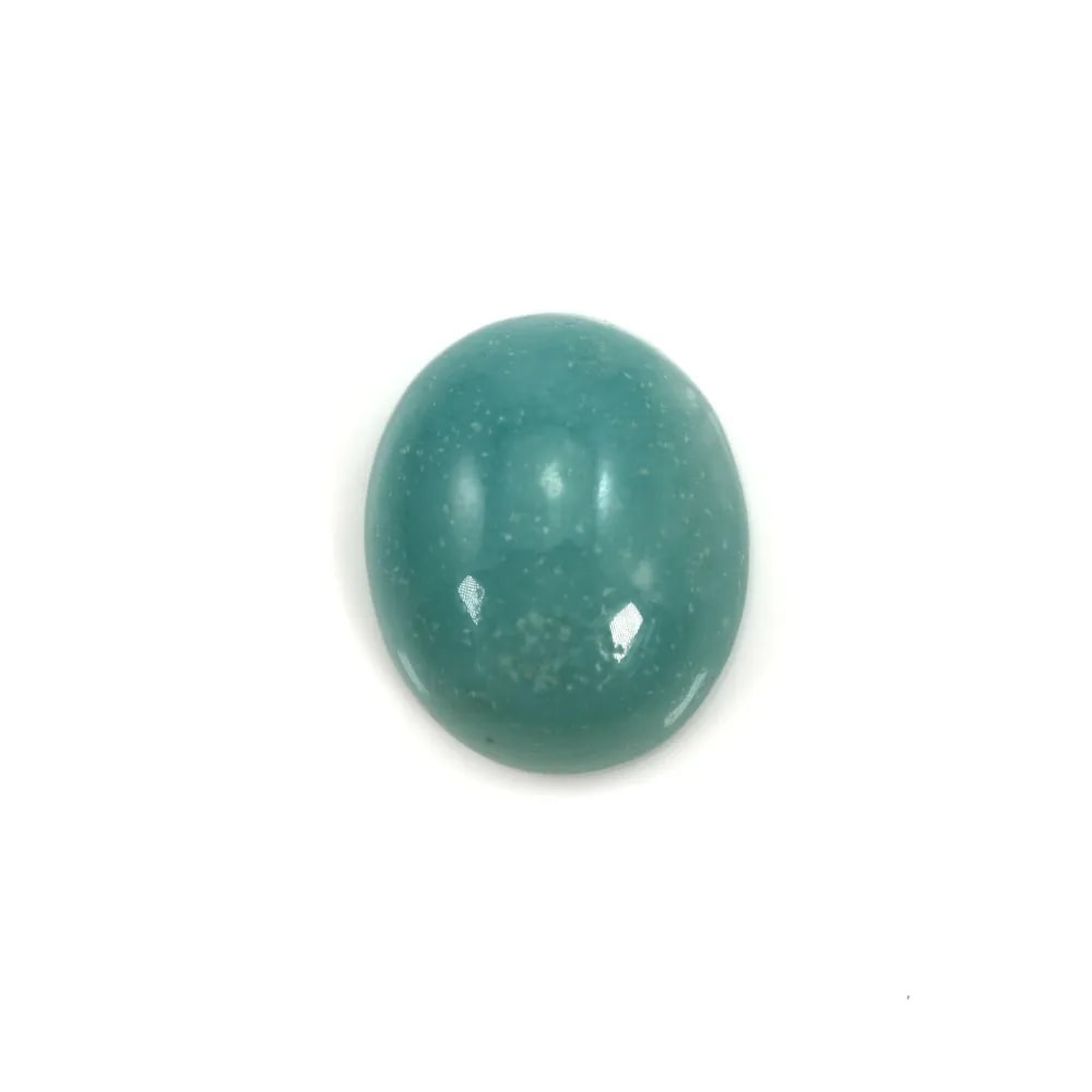 Cabochon amazonite ovale 10x12mm x 2pcs