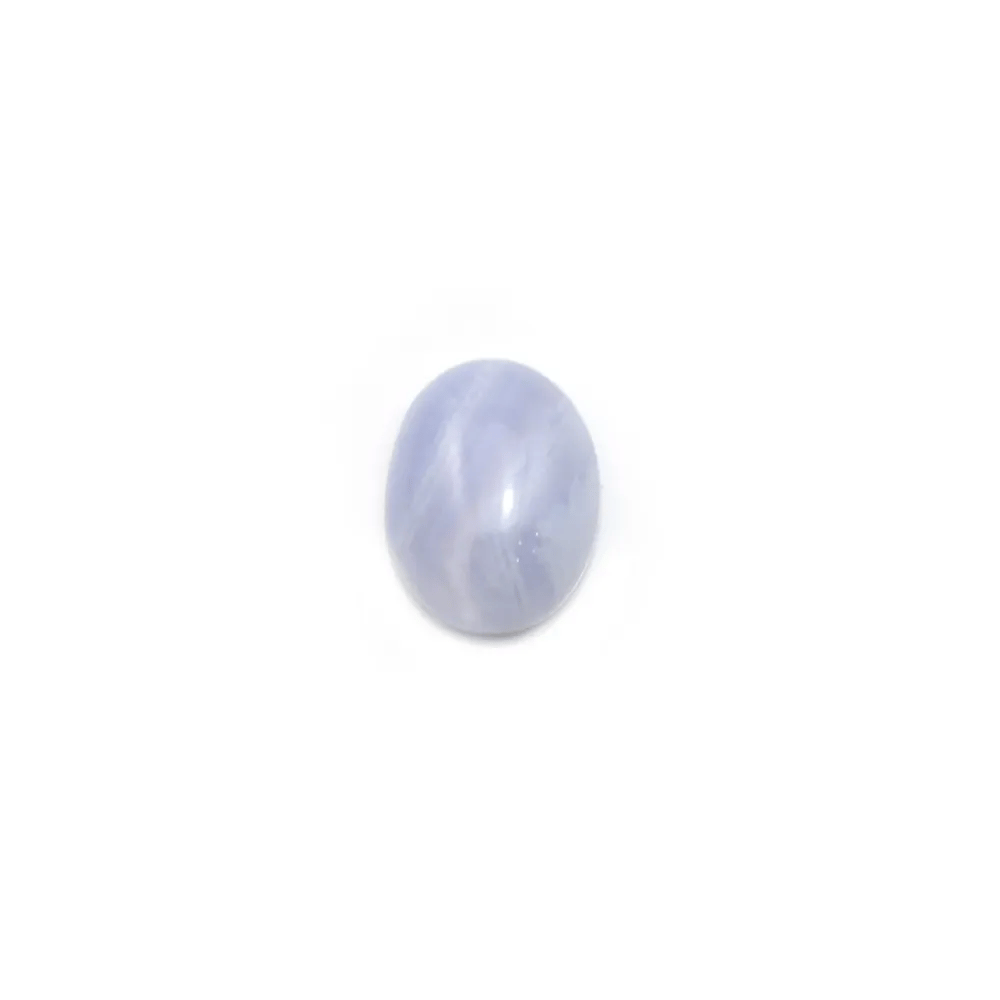 Cabochon de calcédoine bleu, de forme ovale, 4 * 6mm x 4pcs