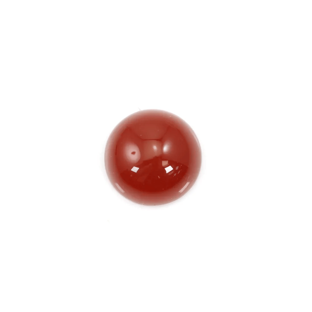 Cabochon cornaline ronde 12mm x 2pcs