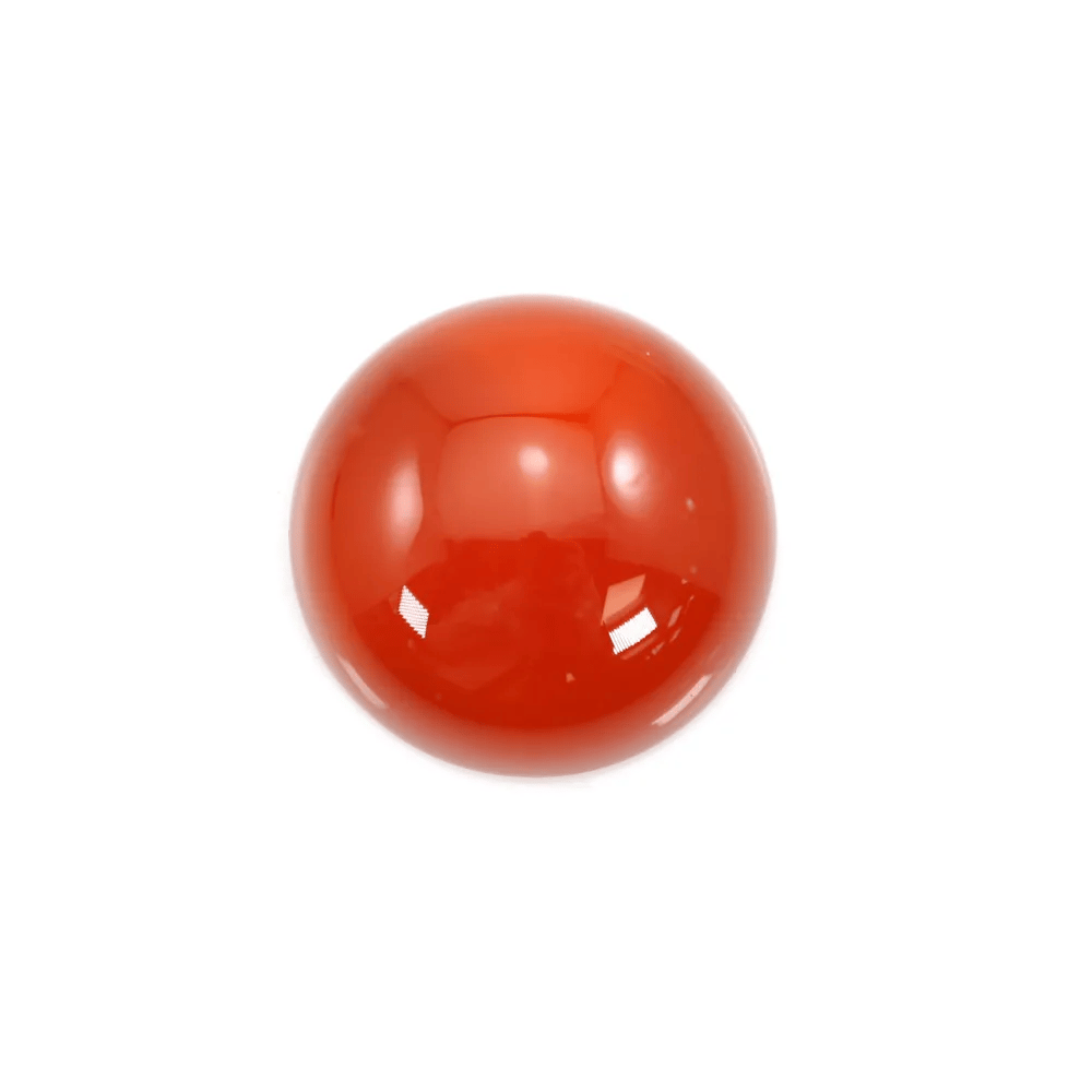 Cabochon cornaline ronde 8mm x 2pcs