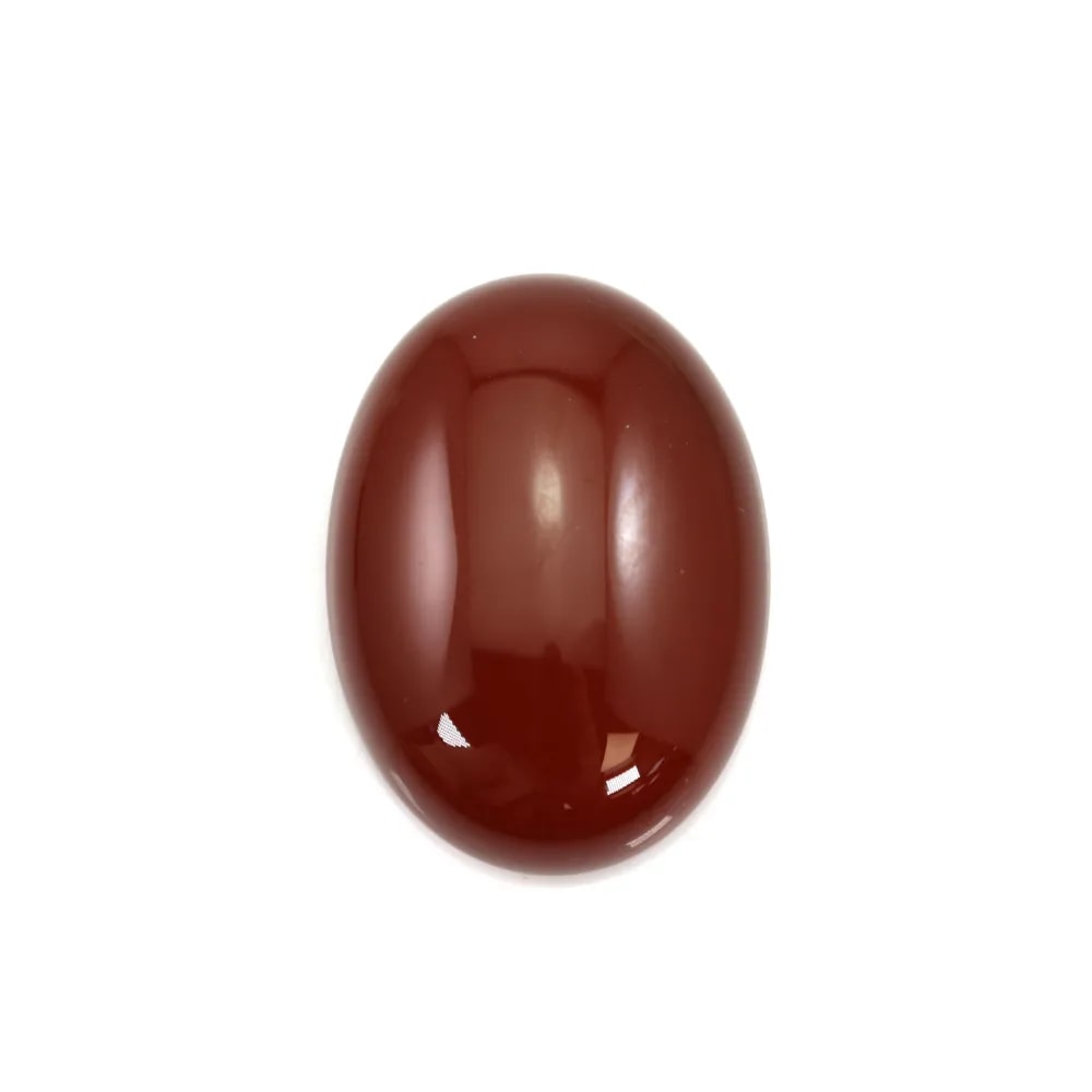 Cabochon cornaline ovale 18x25mm x 1pc