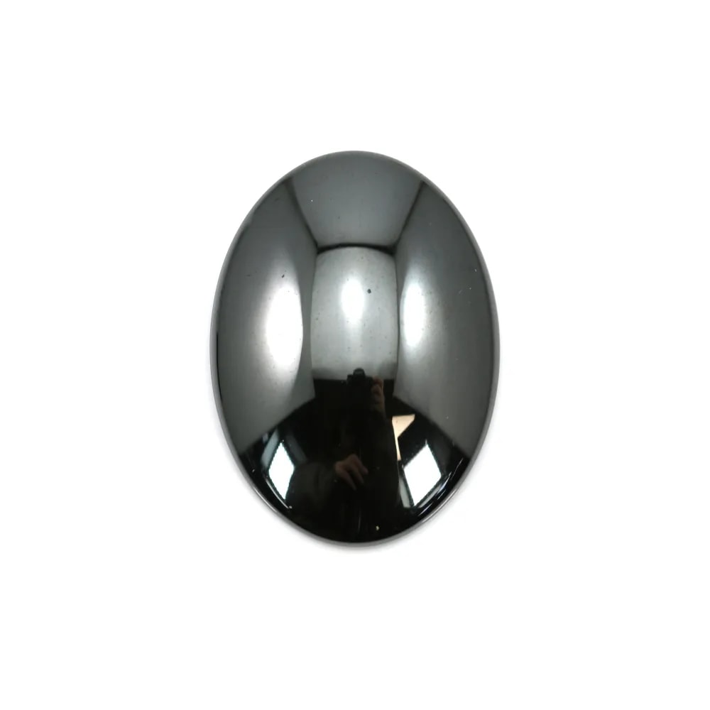 Cabochon hématite ovale 15x20mm x 6pcs