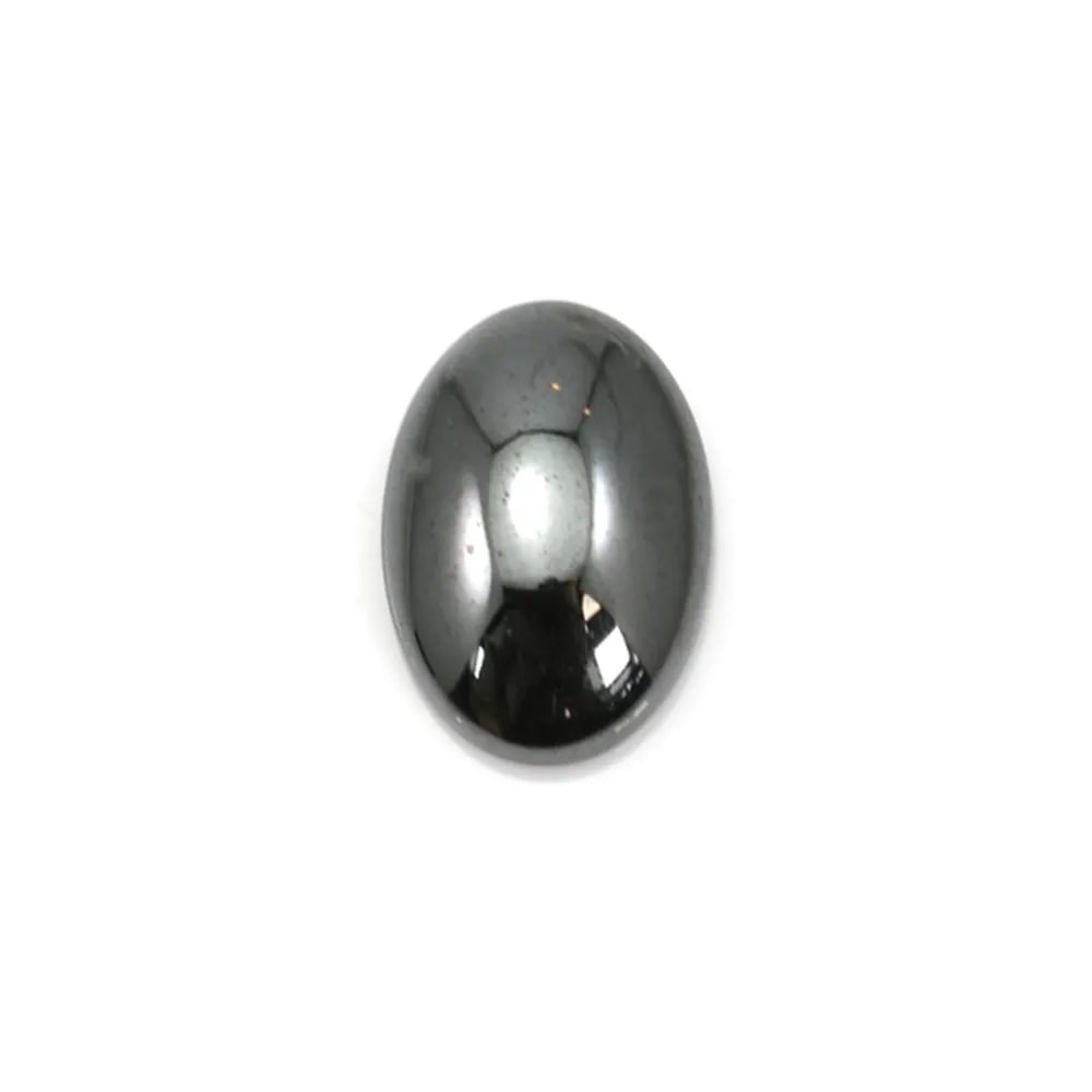 Cabochon hématite ovale 4x6mm x 10pcs