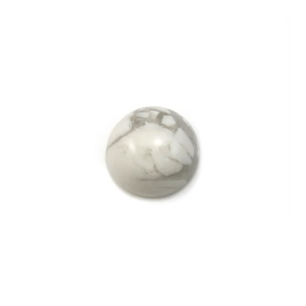 Cabochon howlite rond 4mm x 5pcs