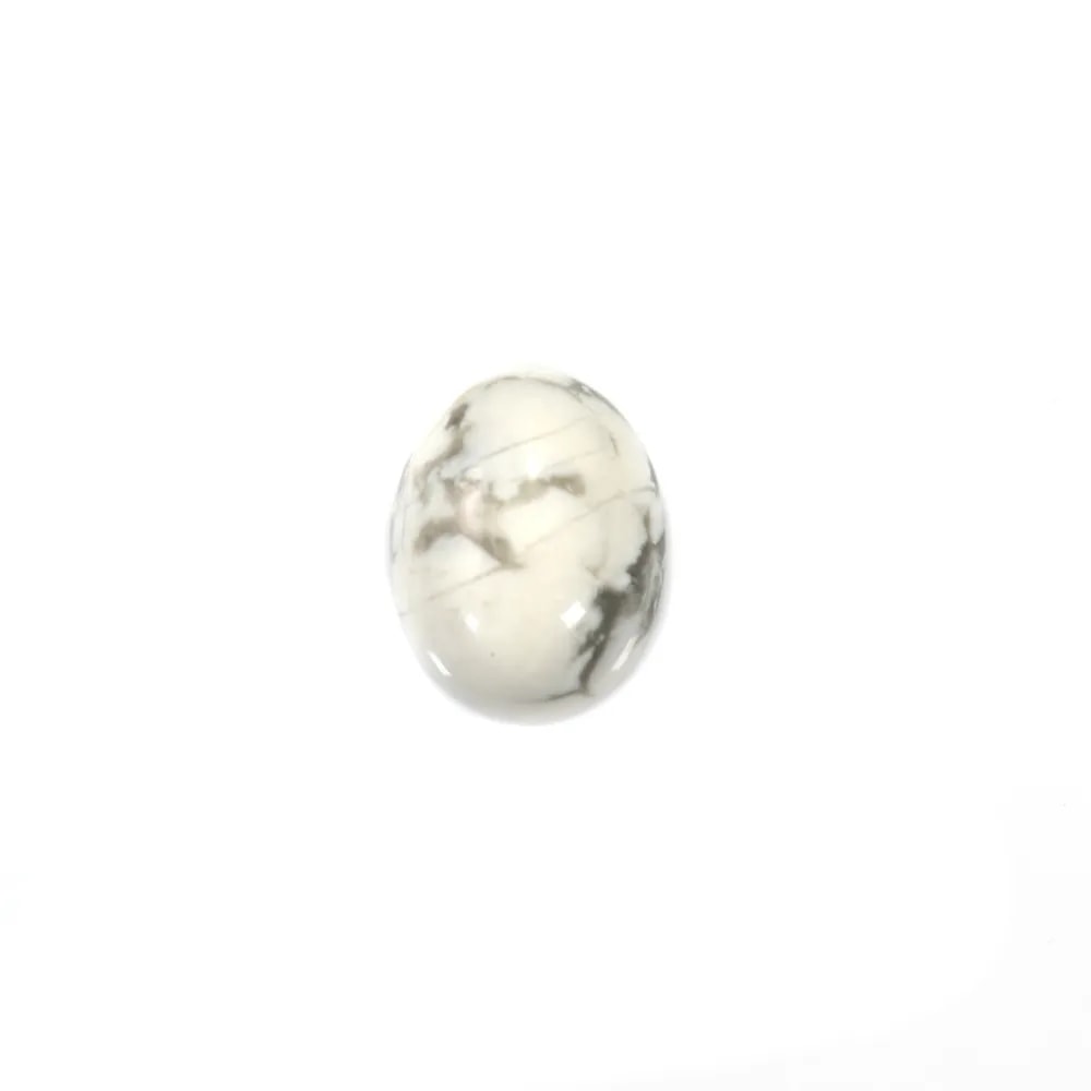 Cabochon howlite ovale 7x9mm x 5pcs