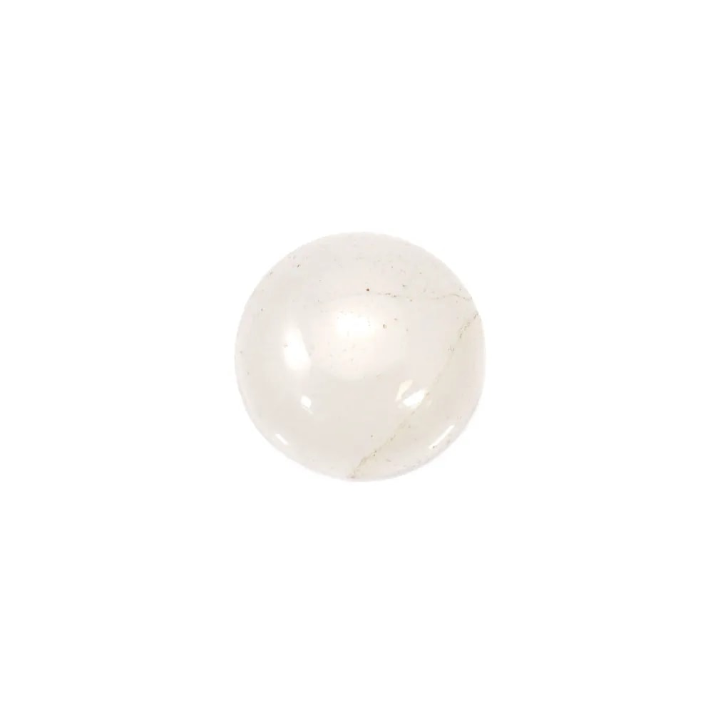 Cabochon jade blanc rond 16mm x 1pc