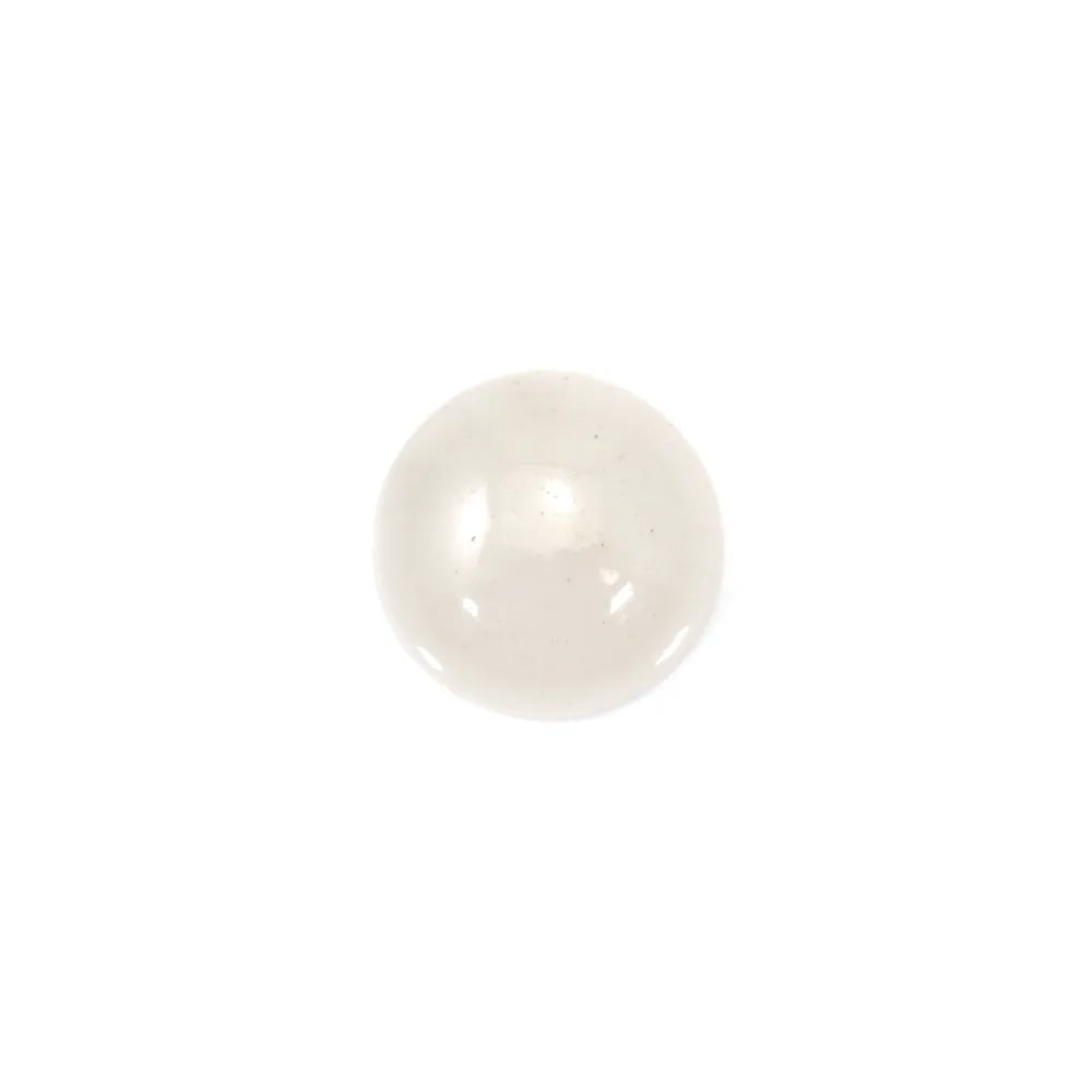Cabochon jade blanc rond 12mm x 2pcs