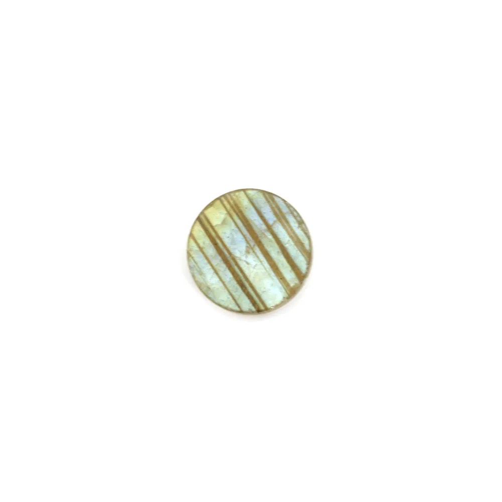 Cabochon labradorite, rond plat 8mm x 1pc