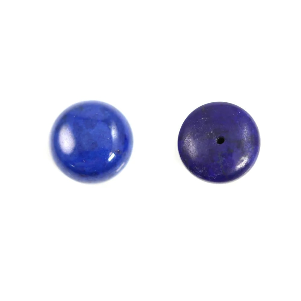 Cabochon lapis-lazuli rond 14mm x 1pc