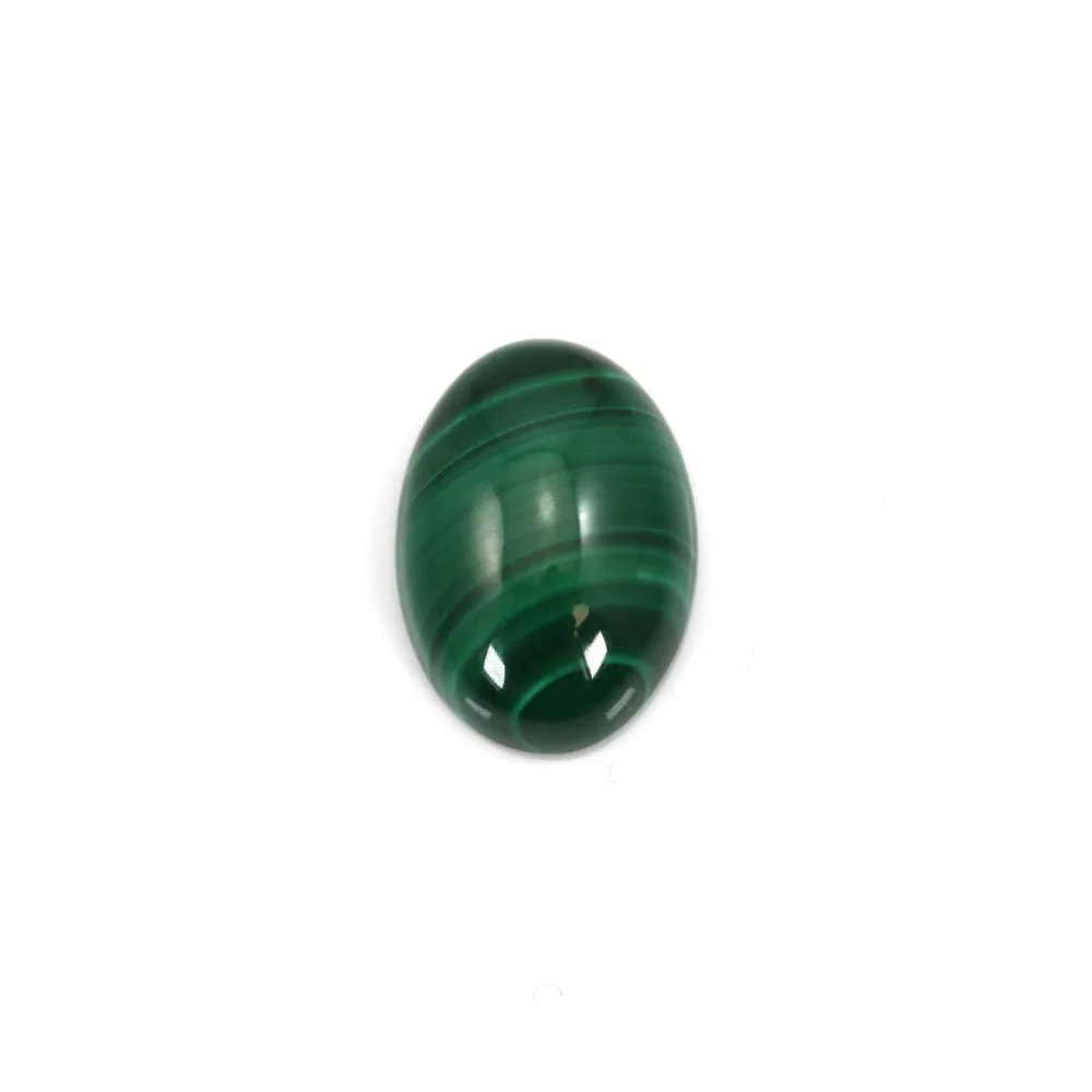 Cabochon Malachite Oval 13x18mm  x 1pc