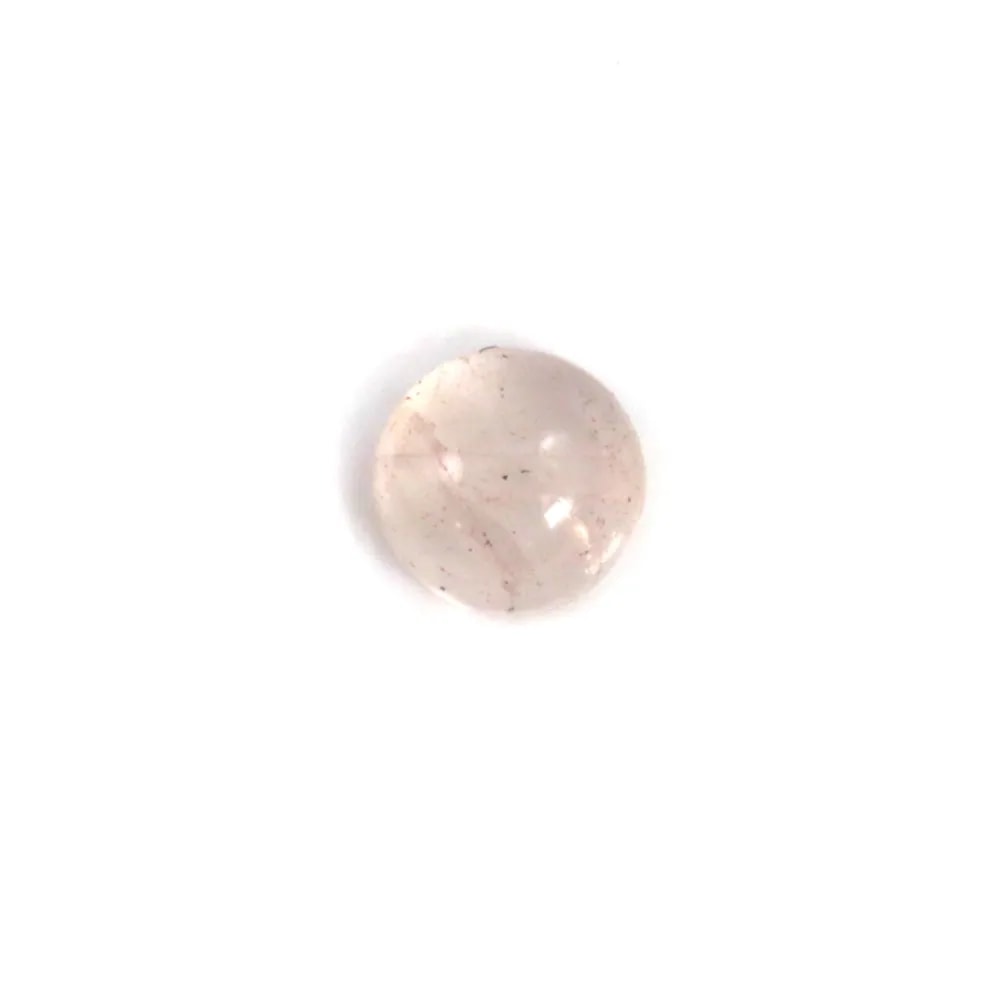 Cabochon Quartz Rose Rond-plat 4mm x 10pcs