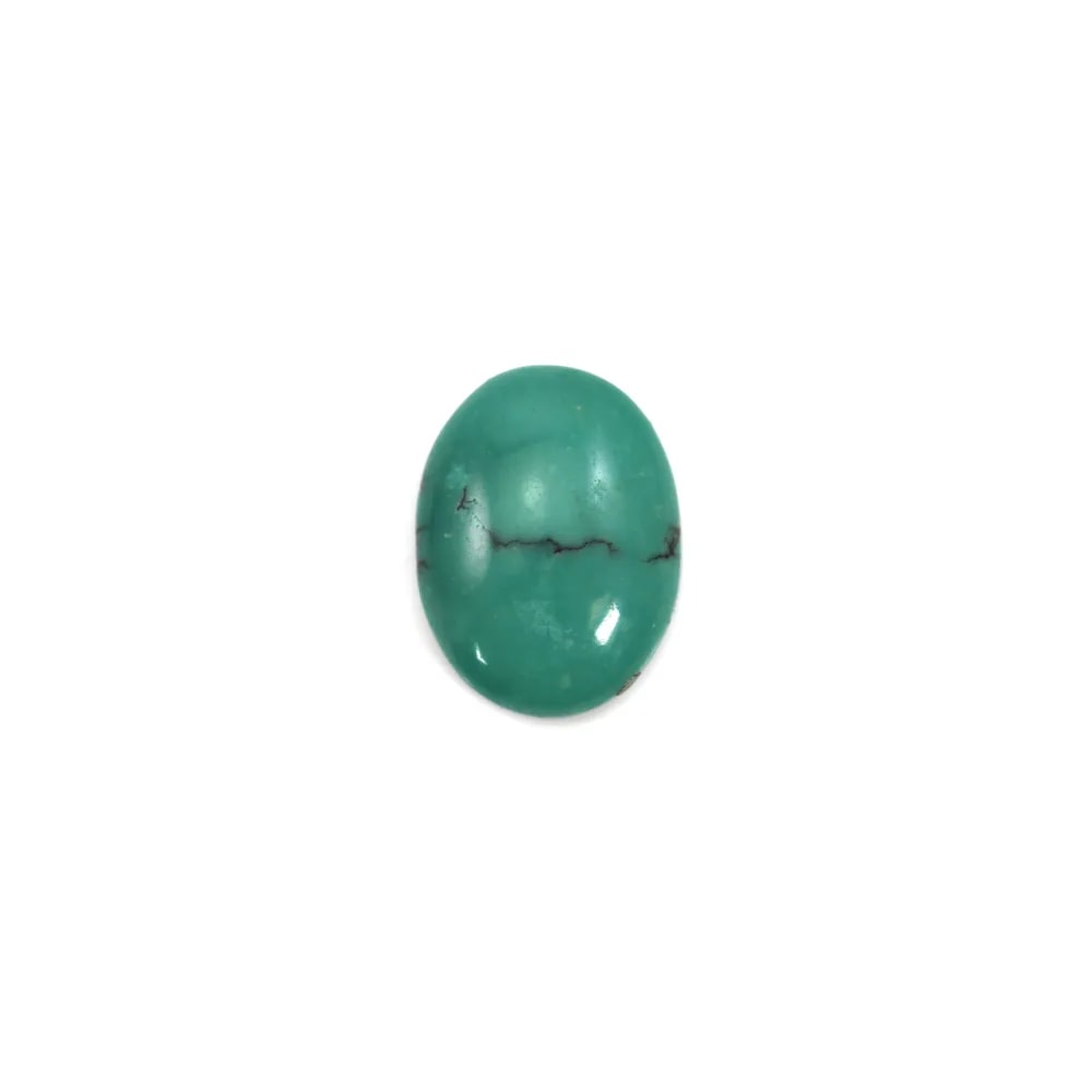 Cabochon Turquoise Ovale 8x10mm x1pc
