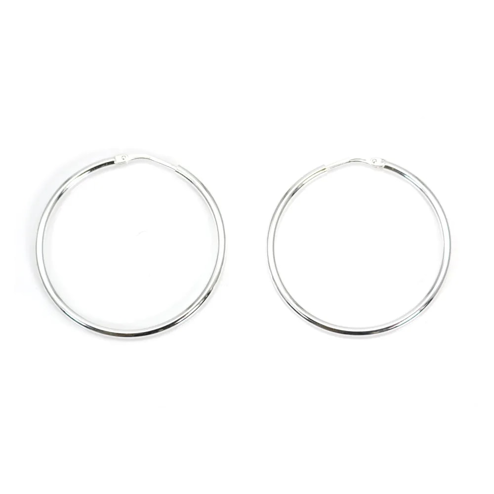 Creole fein 33mm Silber 925 x 2pcs