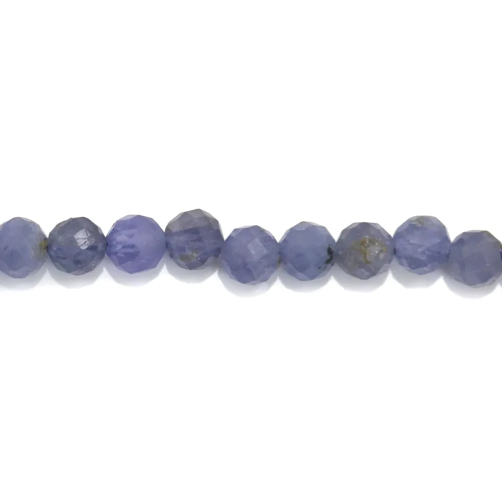 Tanzanit rund facettiert 4mm x 4pcs