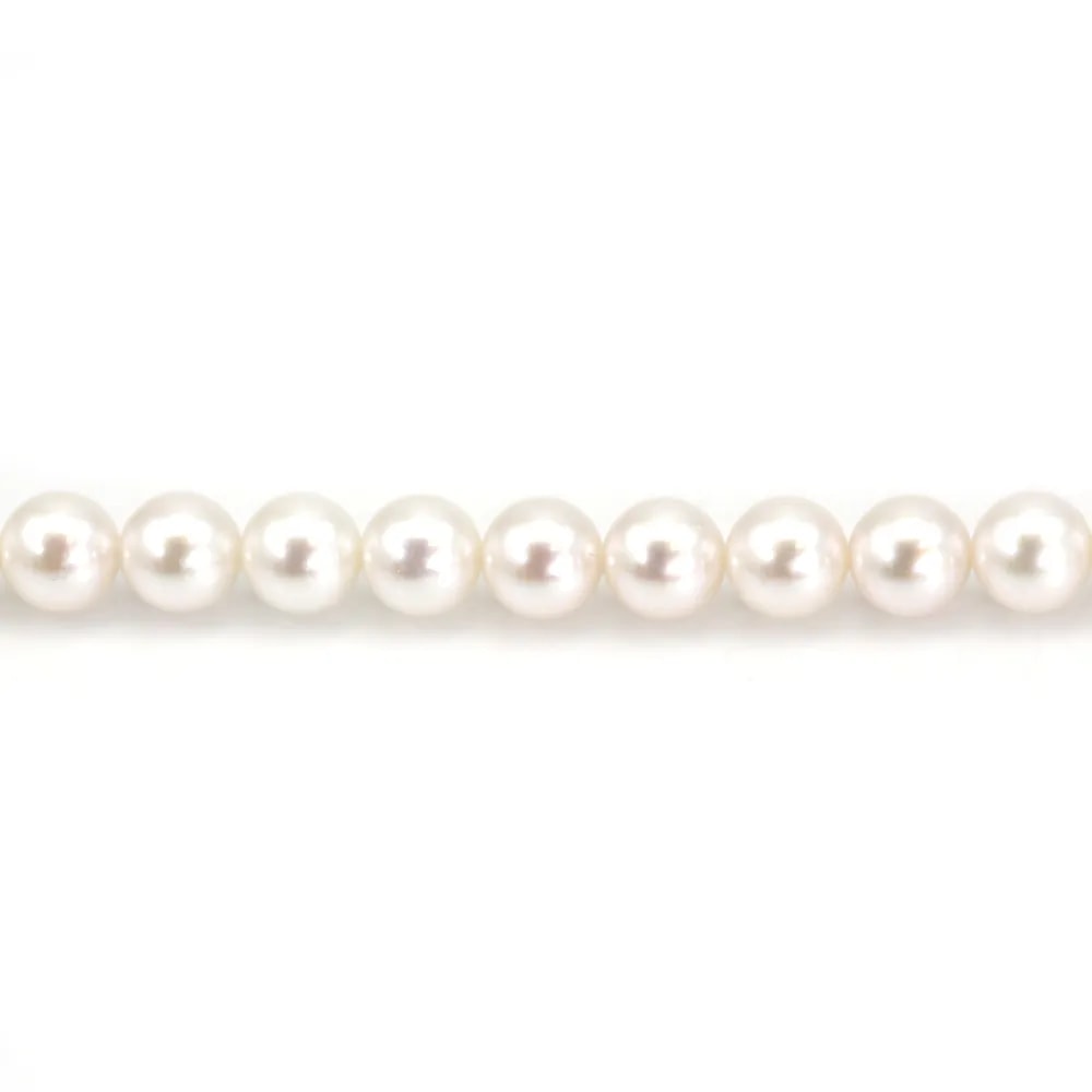 Perles culture AKOYA japonais rond  8-9mm  AAA x 40cm