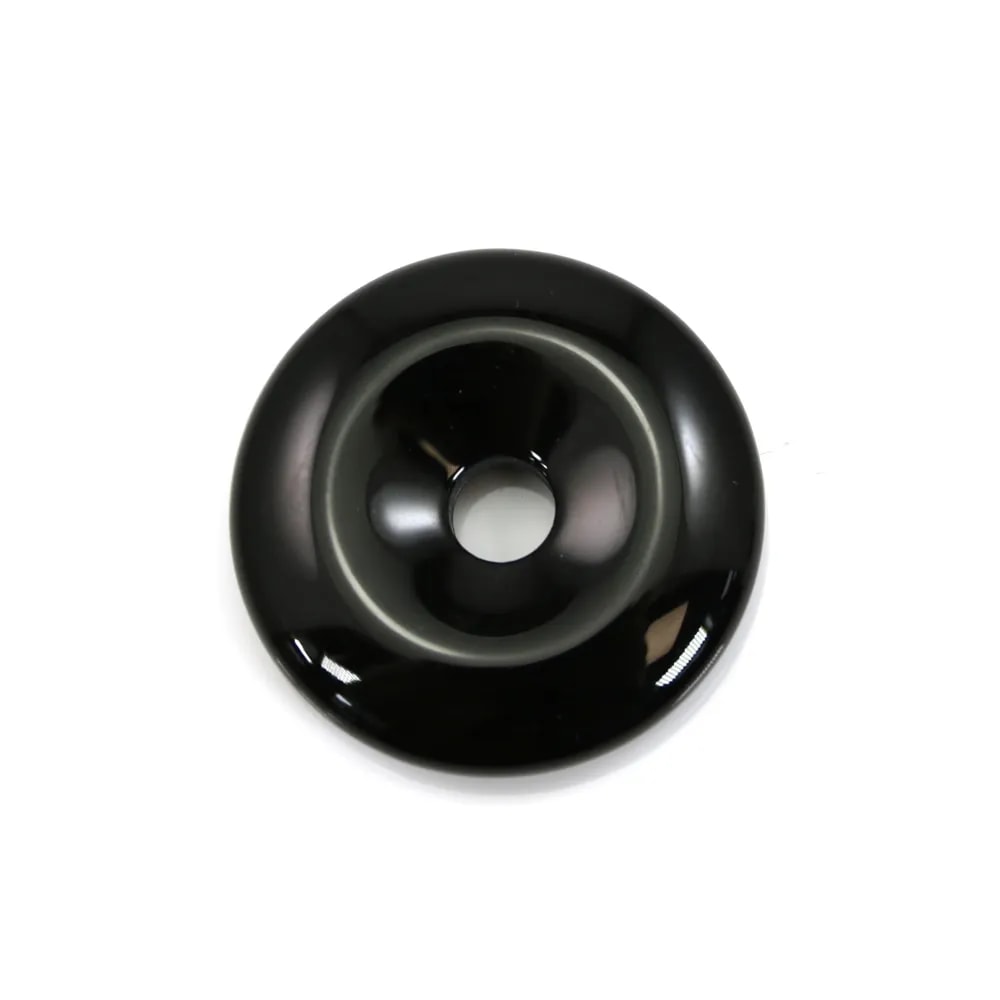 Donut Onyx preto 20mm x 1pc