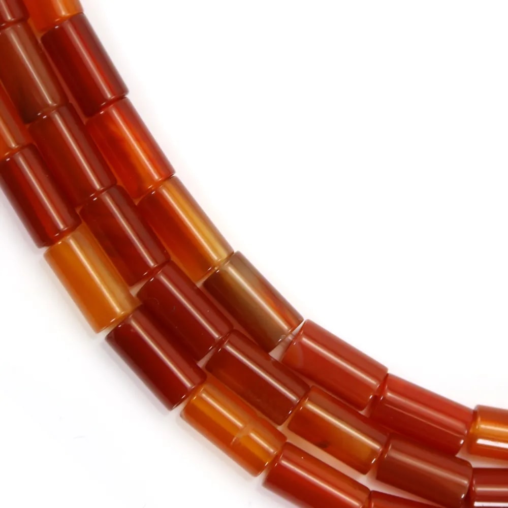 Tubo di corniola 4x8 mm x 39 cm
