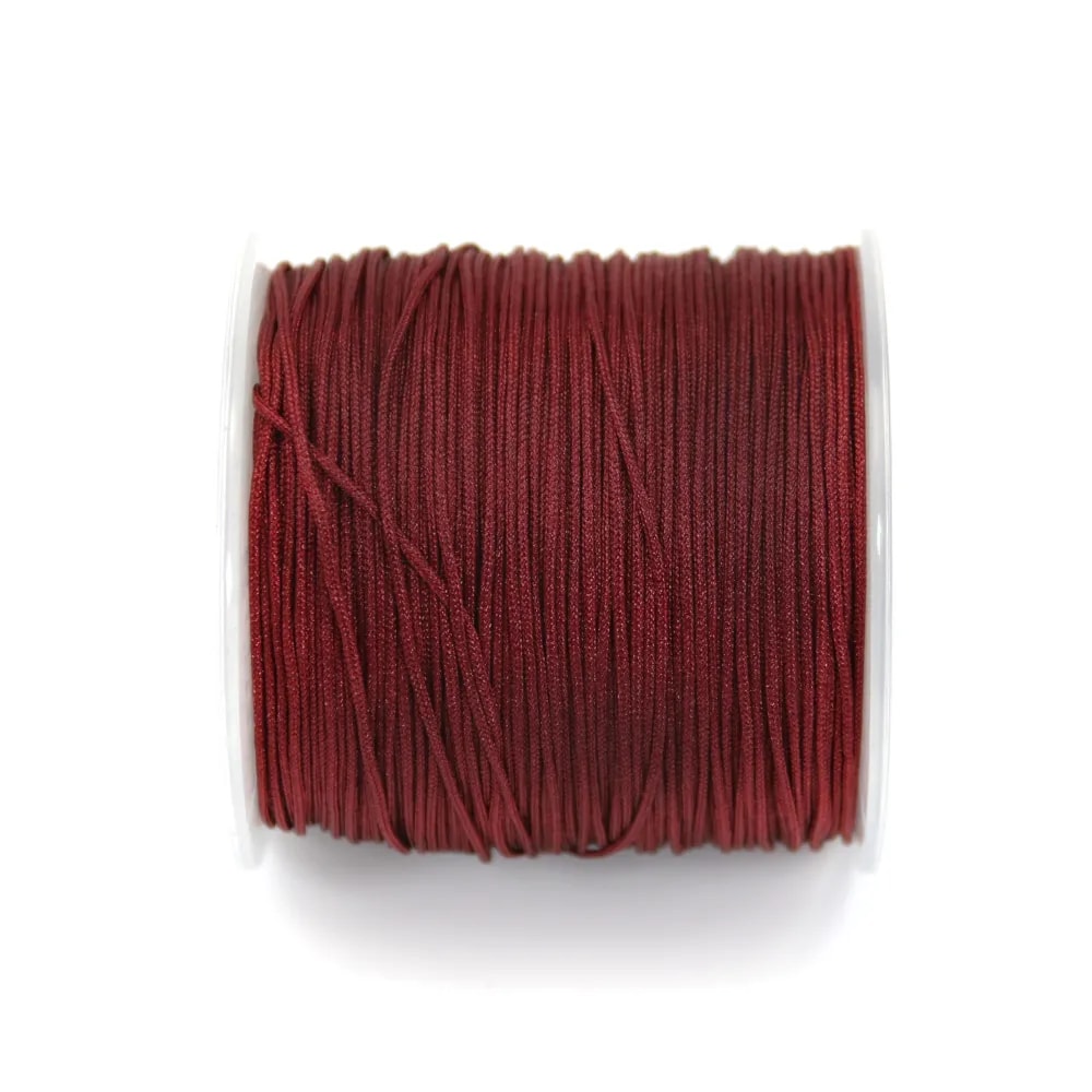 Fil polyester bordeaux 0.8 mm X100m