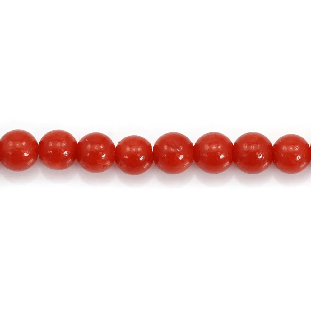 Corallo rosso naturale rotondo 3 mm x 45 cm