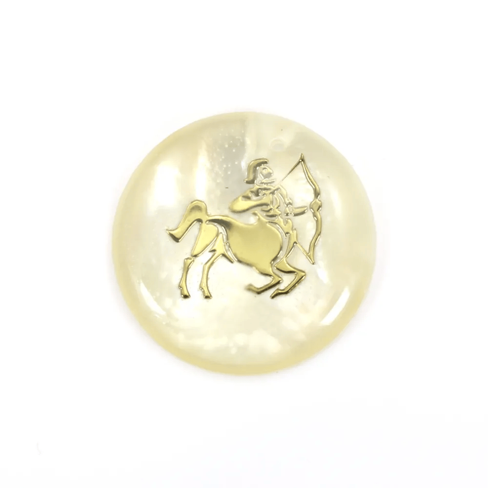 Pendentif Sagittaire en nacre 20mm x 1pc