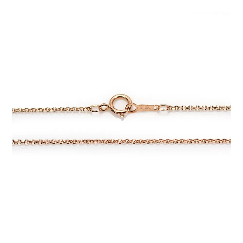 Chaîne Gold Filled rose 14 carats ovale 1.1mm 45cm x 1pc