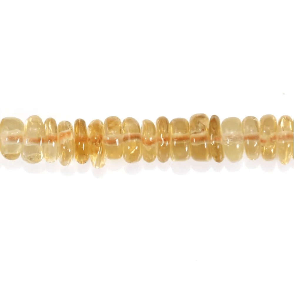 Citrine rondelle Heishi 4-5mm x 41cm