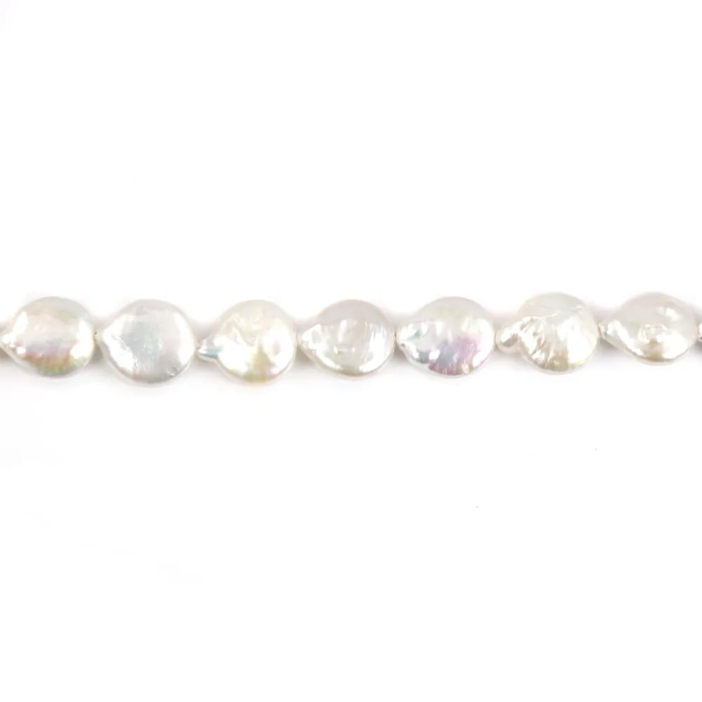 Freshwater pearl white baroque  x 40cm