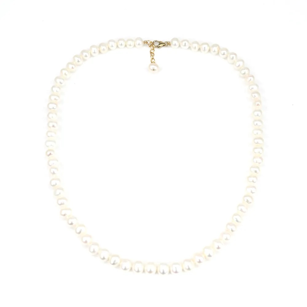 Collier Perle d'eau Douce & Gold Filled 6.5-7mm x 1pc