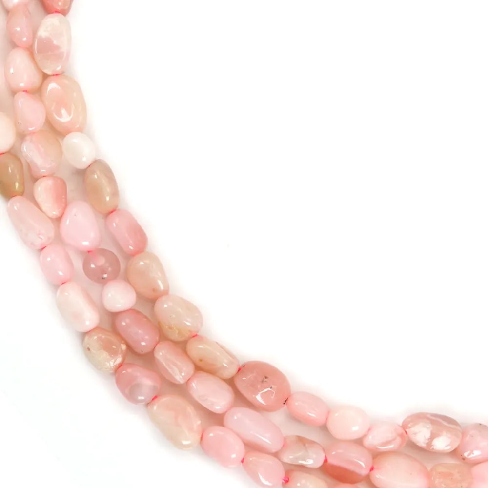 Opale rose baroque 5-6mm x 40cm