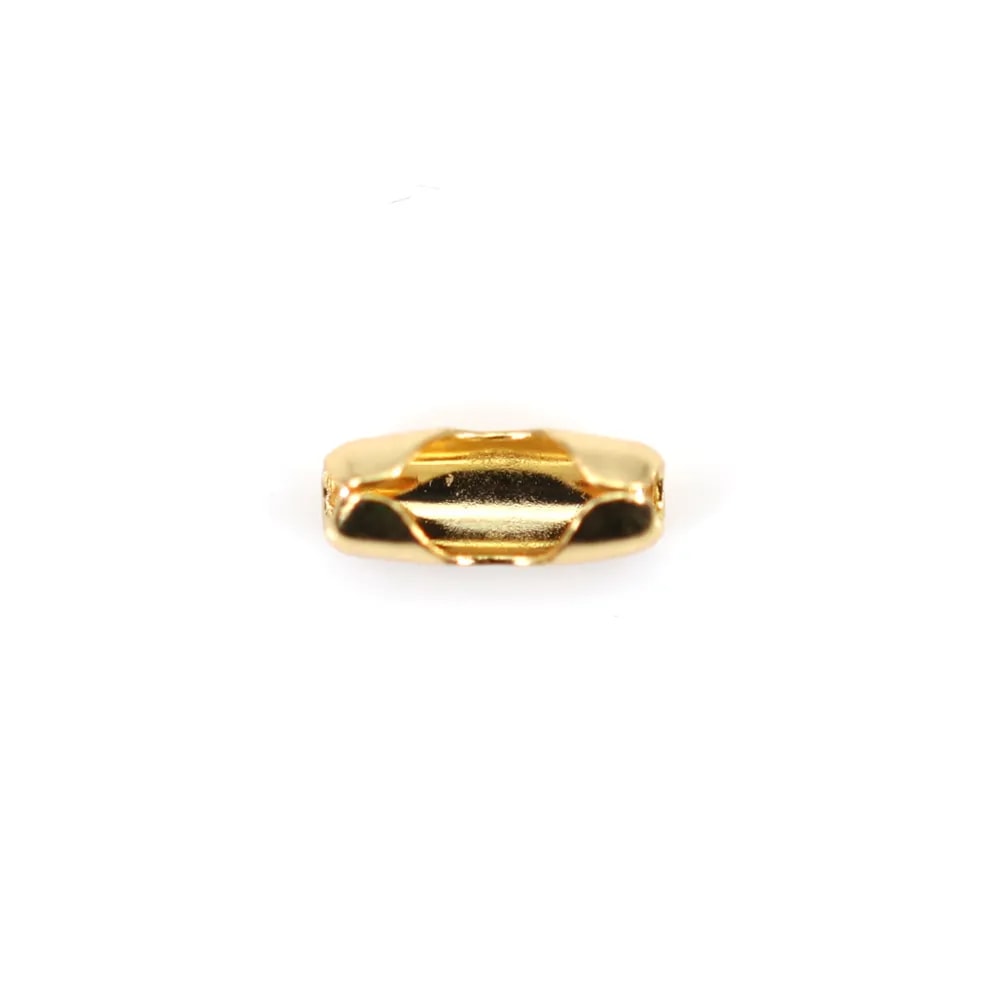 Ball chaine terminators 1.5mm plated by "flash" Gold on brass x 6pcs