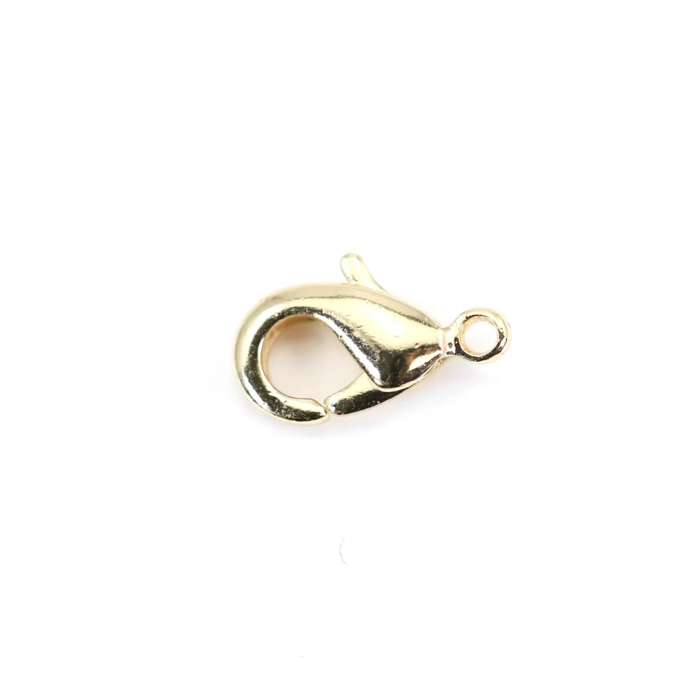 Fermoir mousqueton  sur laiton 7x15mm x 5pcs