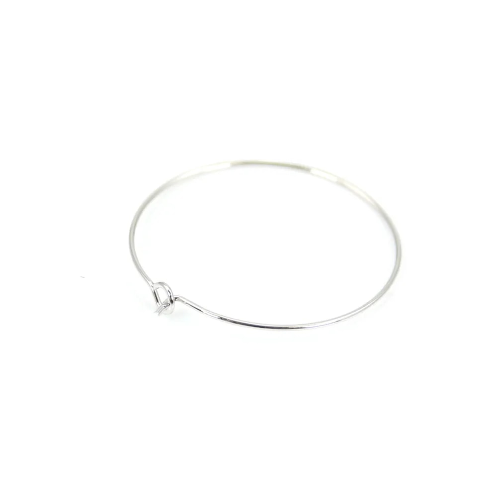 Créole boucles d'oreilles 20mm plaquée par "flash"or sur laiton x 4pcs